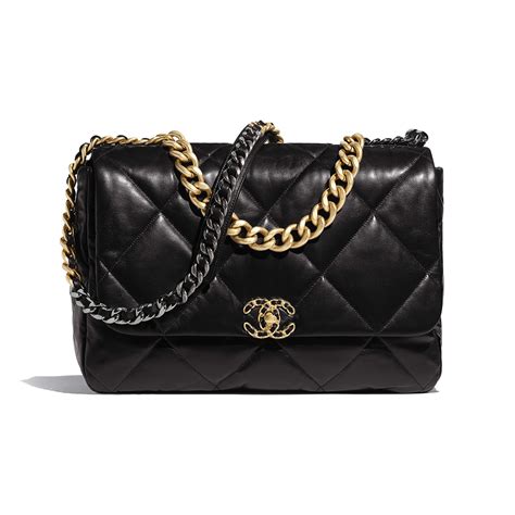 chanel 19 black hardware|chanel 19 flap hardware.